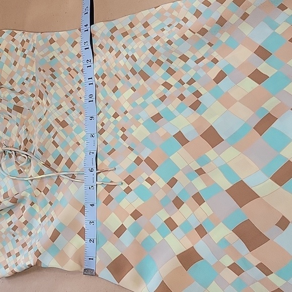 Express Size 3/4 Halter Style Slip Dress, Excellent Condition, Muted Pastels - Picture 8 of 12
